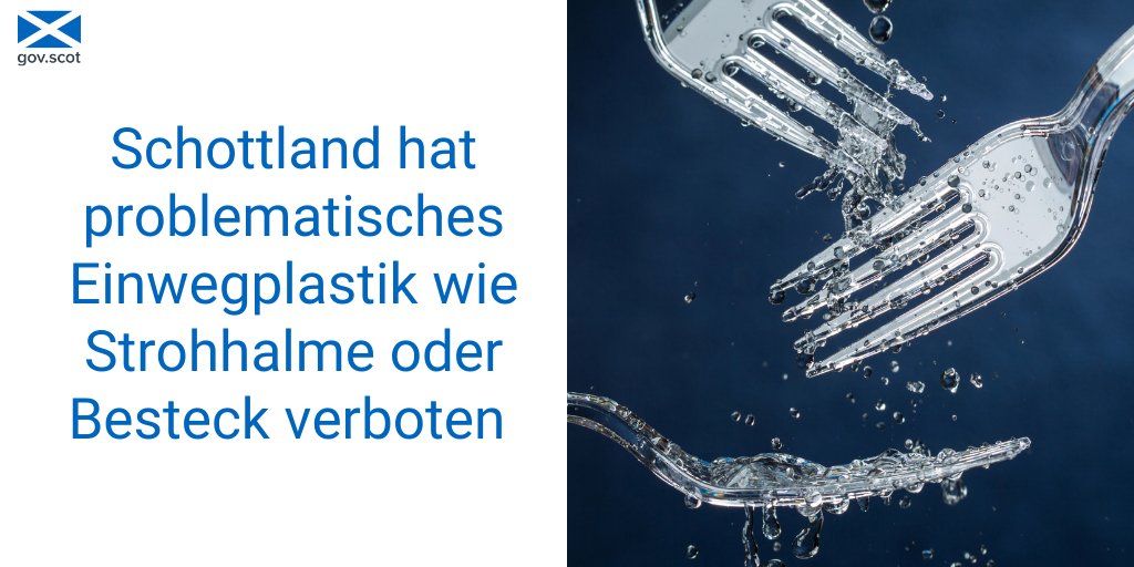 ScotGovGermany's tweet photo. Heute ist #WorldOceansDay.

@ScotGov hat sich verpflichtet Abfall zu reduzieren und unsere Kreislaufwirtschaft ausbauen.

Das #SingleUsePlasticsBan wird die Verschmutzung der Gewässer durch Plastikgegenstände verringern.

Mehr dazu ➡️ https://t.co/y9tTo4BnLT https://t.co/1joz9racLa