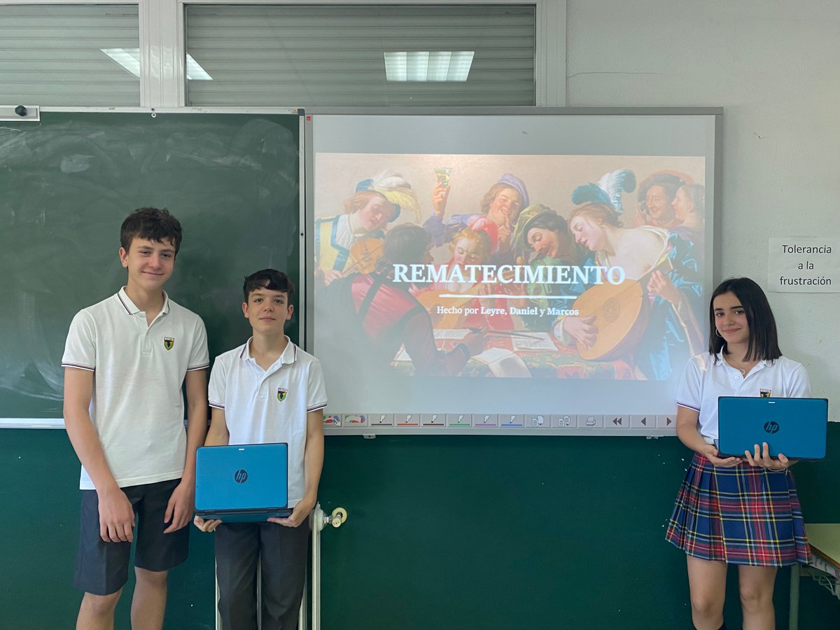 ColegiosElValle's tweet photo. Seguimos con nuestras exposiciones del #proyecto #Rematecimiento.
¡Hasta se han atrevido a #rapear! 🗣️
¡Así se hace chicos/as! 👌
#ColegiosElValle #3ESO #AprendizajeBasadoenProyectos #ABP #VB #GeografíaeHistoria #ElValle https://t.co/UvqpdjgCjF
