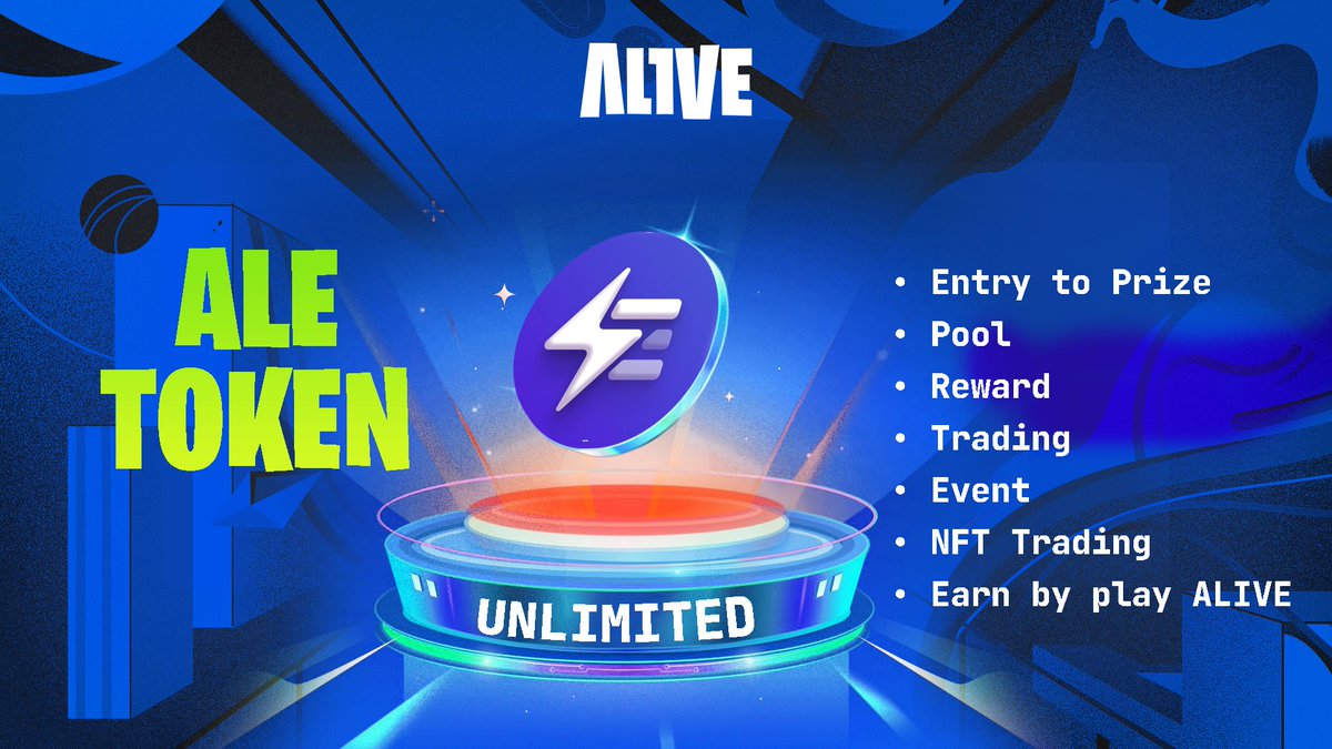 alive_move2earn's tweet photo. In addition to $ALV, ALIVE also generates a list of additional tokens. Which in, the $ALE token is the primary in-game currency for the Prize Pool.

Users can get $ALE token through the reward, events and NFT trading.

#Alive #ALEtoken #Move2Earn https://t.co/qw1F6Ghx1m