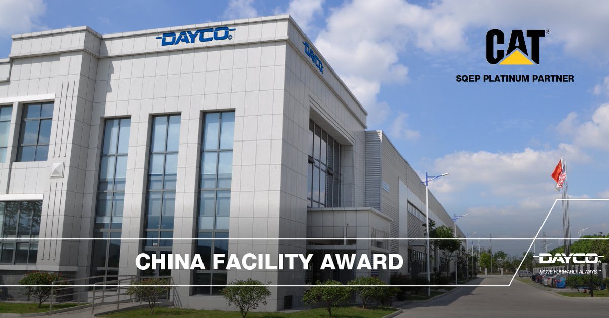 DaycoOfficial's tweet image. We are excited to share that Dayco’s China facility is conferred by @CaterpillarInc as a “Platinum” supplier consecutively for the 4th year, for its best-in-class quality, excellent process control and high performing products.

#Dayco #MoveForwardAlways #AwardWinningMoment