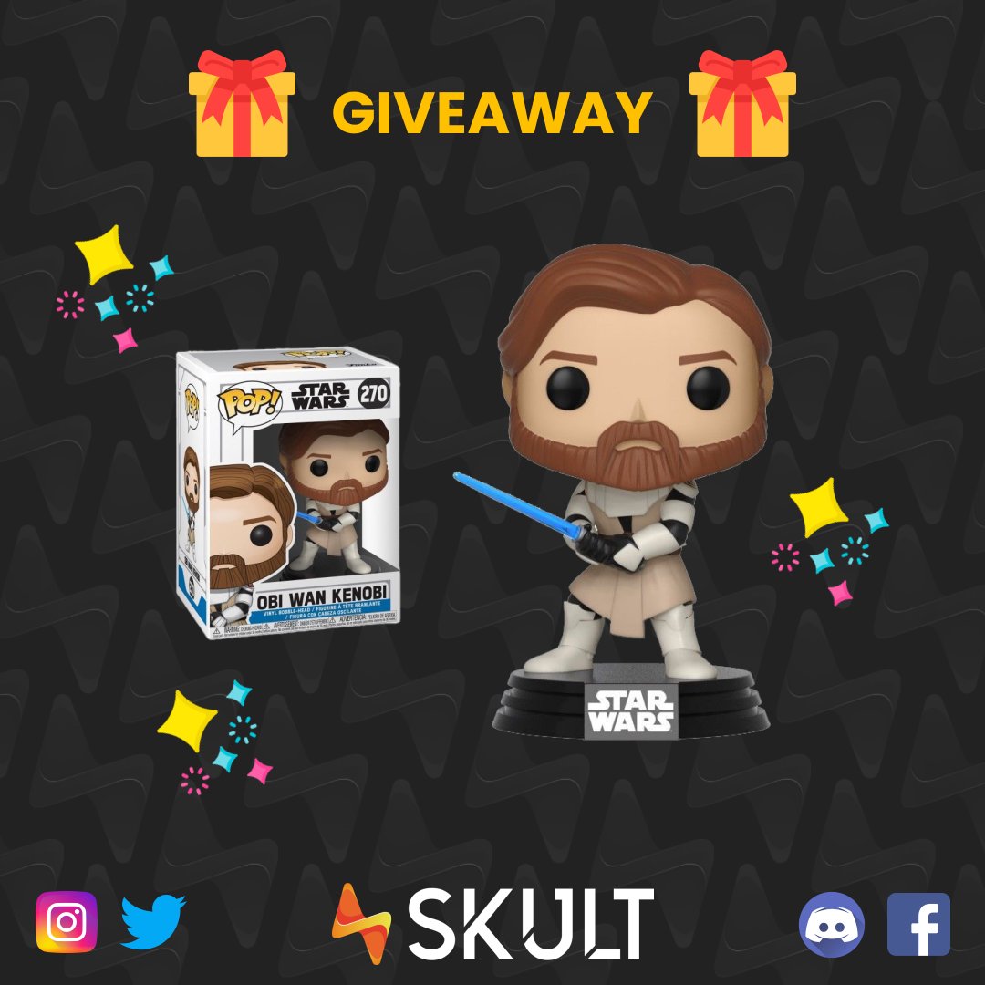 SKULT_gg's tweet photo. Hello everyone 👋
We have a special gift for you! 🎁
To win this @FunkoPop of #ObiWan 🤩 :

FOLLOW @SKULT ✅
LIKE this tweet ❤️
RETWEET this tweet 🔁

🏆 Join our discord to know who will win! 👉 https://t.co/6DA9uOYo95

#GIVEAWAY #Gaming @starwars https://t.co/jr71c6o2sU