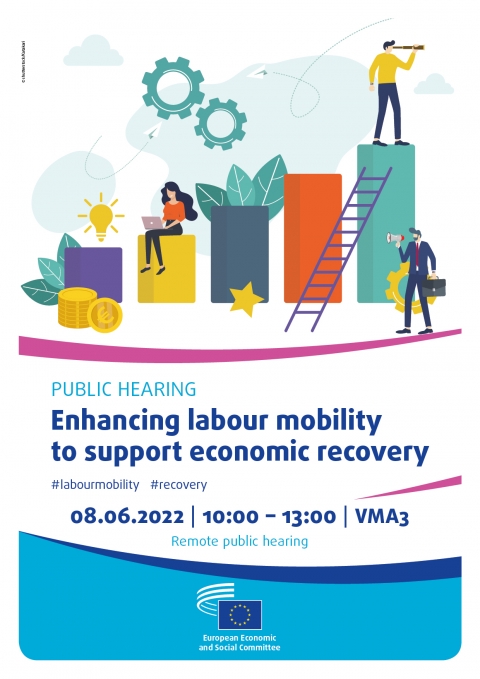 Contributing today to @EU_EESC public hearing on enhancing #labour #mobility to support economic recovery #RRF with insights from #youth on #skillsrecognition and fight against #precariouswork #lifelonglearning #skillsmatch @EU_ELA @rmkanev 📢