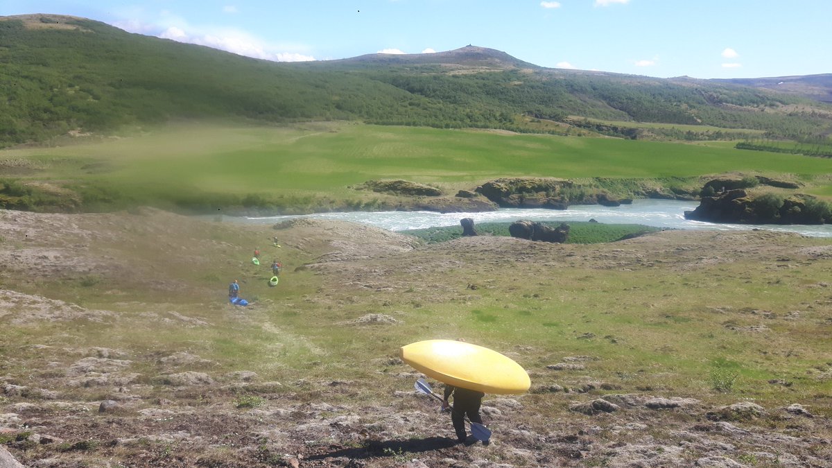 Who'd believe this is #Iceland? Heading down to the river for a bit of #whitewater #kayaking with the folks from secretlocal.is