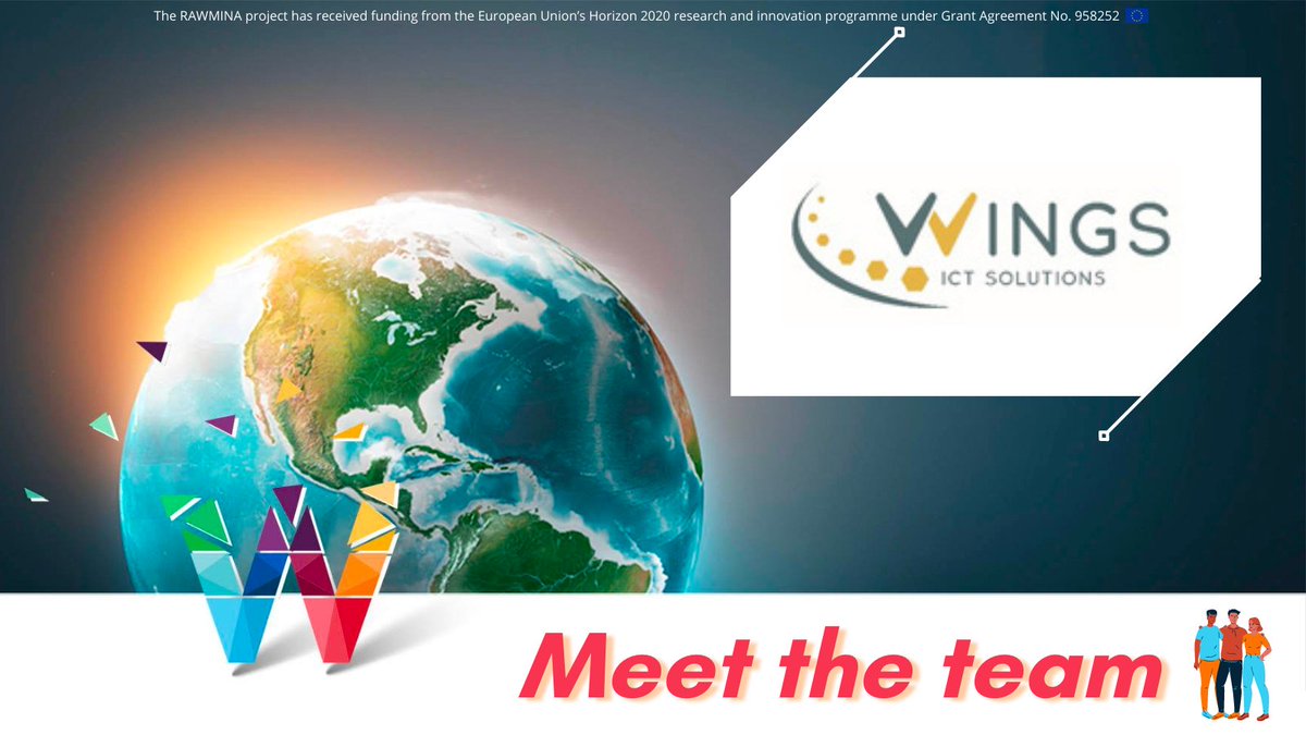 RawminaEU's tweet photo. 👥 #MeetTheTeam 👉 @wings_ict will:

Gather info to define the Intelligent Management System

Feed the design/construction of the #PilotSystem [PS]

Participate in the bench-scale validation, the integrated process modelling &amp; simulation  of the PS and work on several other tasks https://t.co/ZFLyZHaKXW