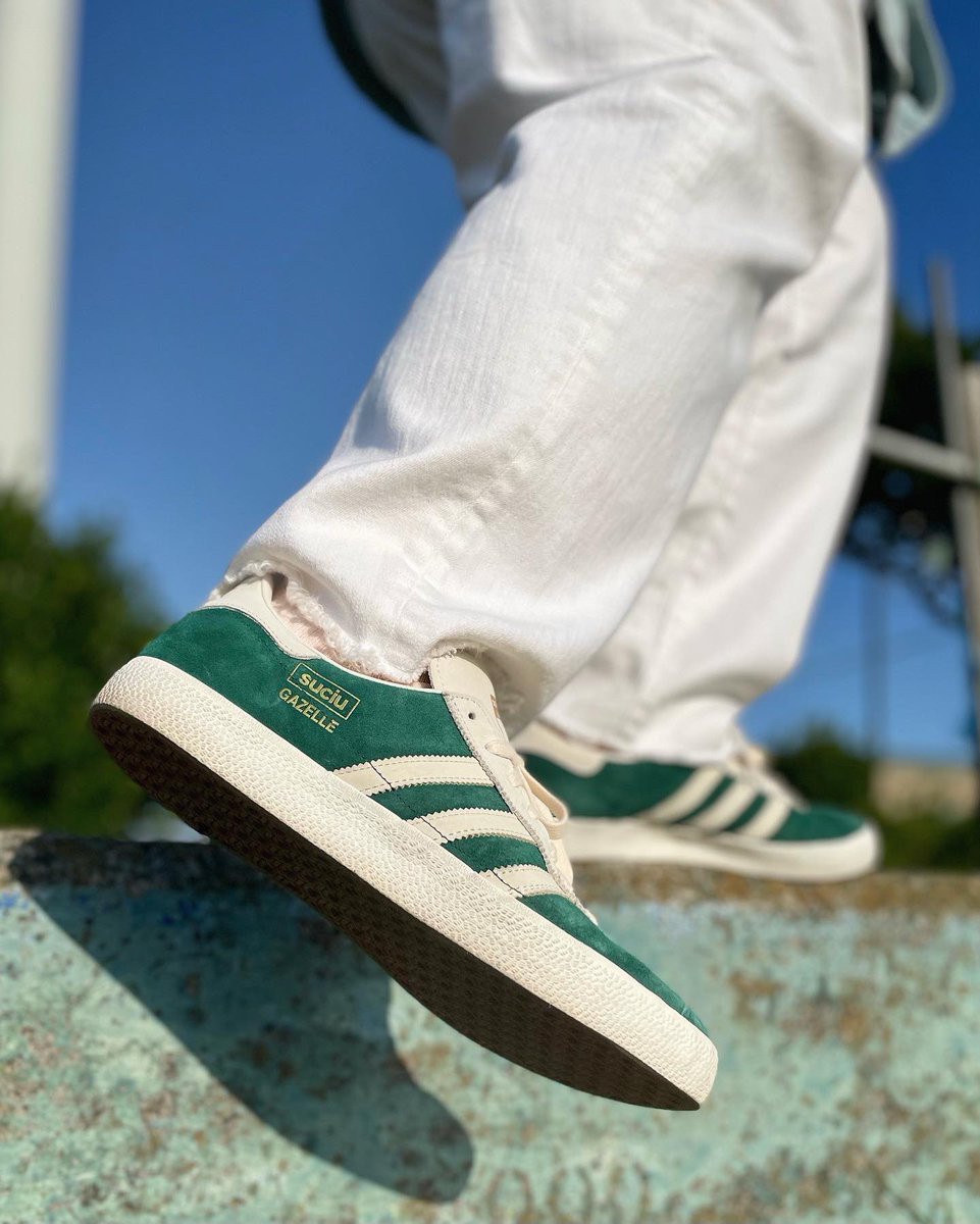 365kicks1's tweet photo. MARK SUCIU x GAZELLE ADV "Collegiate Green"（2021）

10万円しなくてもイケてる逸足🛹

#marksuciu #adidas #adidasoriginals #gazelle #adidasskateborading https://t.co/JZQuchIkEO