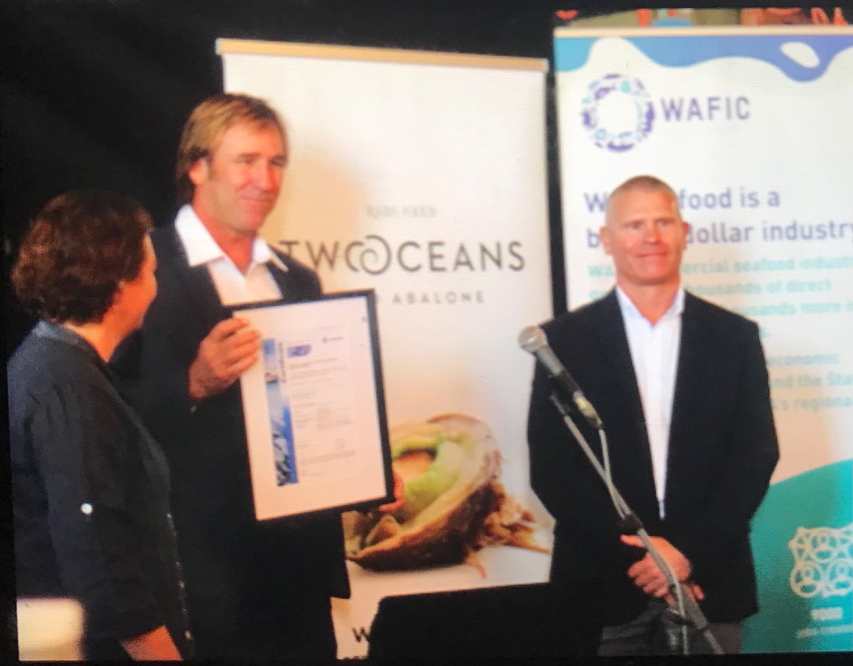 Clara_Obregon's tweet photo. Happy #WorldOceansDay ๐ ๐ ๐ฃ ! In #WA we celebrated it with the @MSCecolabel certification of the enhanced greenlip abalone from #RareFoods - a 1st in Australia and globally ๐ ๐
Thanks to @MSCbluefishtick @waseafood @DPIRDWA and many others for such a great event! https://t.co/fzyNgnmxsJ