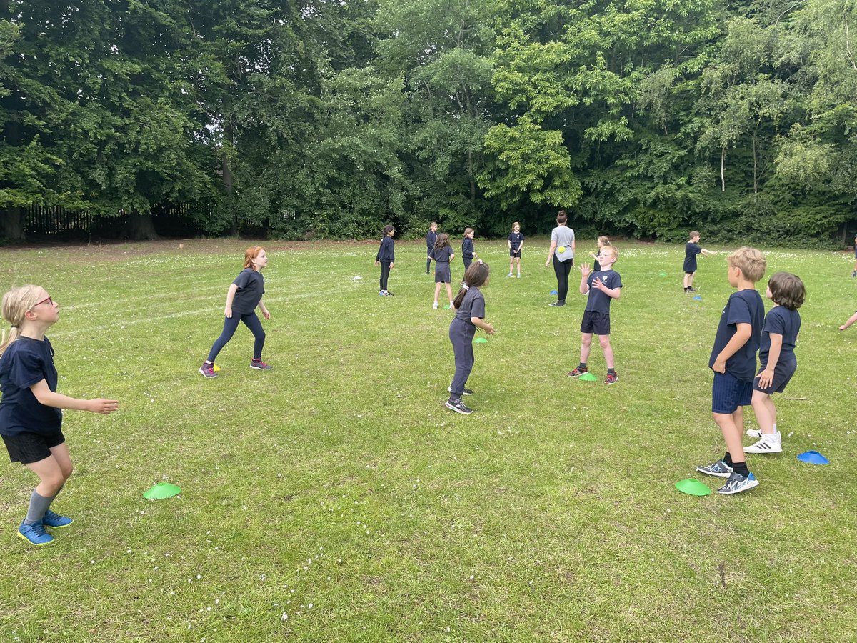 DanesfieldY3's tweet photo. We are such a catch in Year 3! We managed to get outside in the lovely heat. In preparation for rounders, we have been practicing our accuracy and catching skills! #rounders #outsidePE @DanesfieldSchl https://t.co/o2thOG9qCP