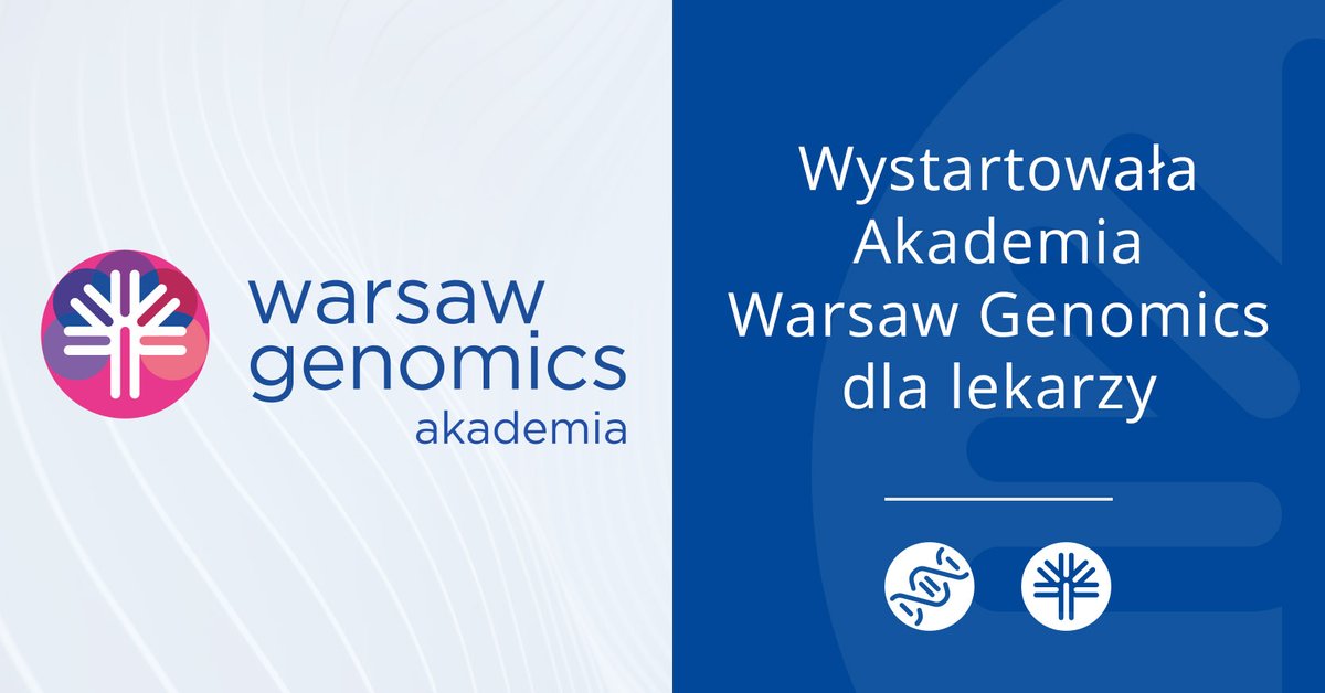 WarsawGenomics's tweet photo. Rusza #AkademiaWarsawGenomics - inicjatywa edukacyjna dla lekarzy różnych specjalizacji, której celem jest zwiększenie świadomości nt. nowoczesnej diagnostyki genetycznej i jej wykorzystania w onkologii, chorobach rzadkich, kardiologii czy diabetologii.
👉 https://t.co/8O7nJ0uNB6 https://t.co/ng1wxl5BDZ