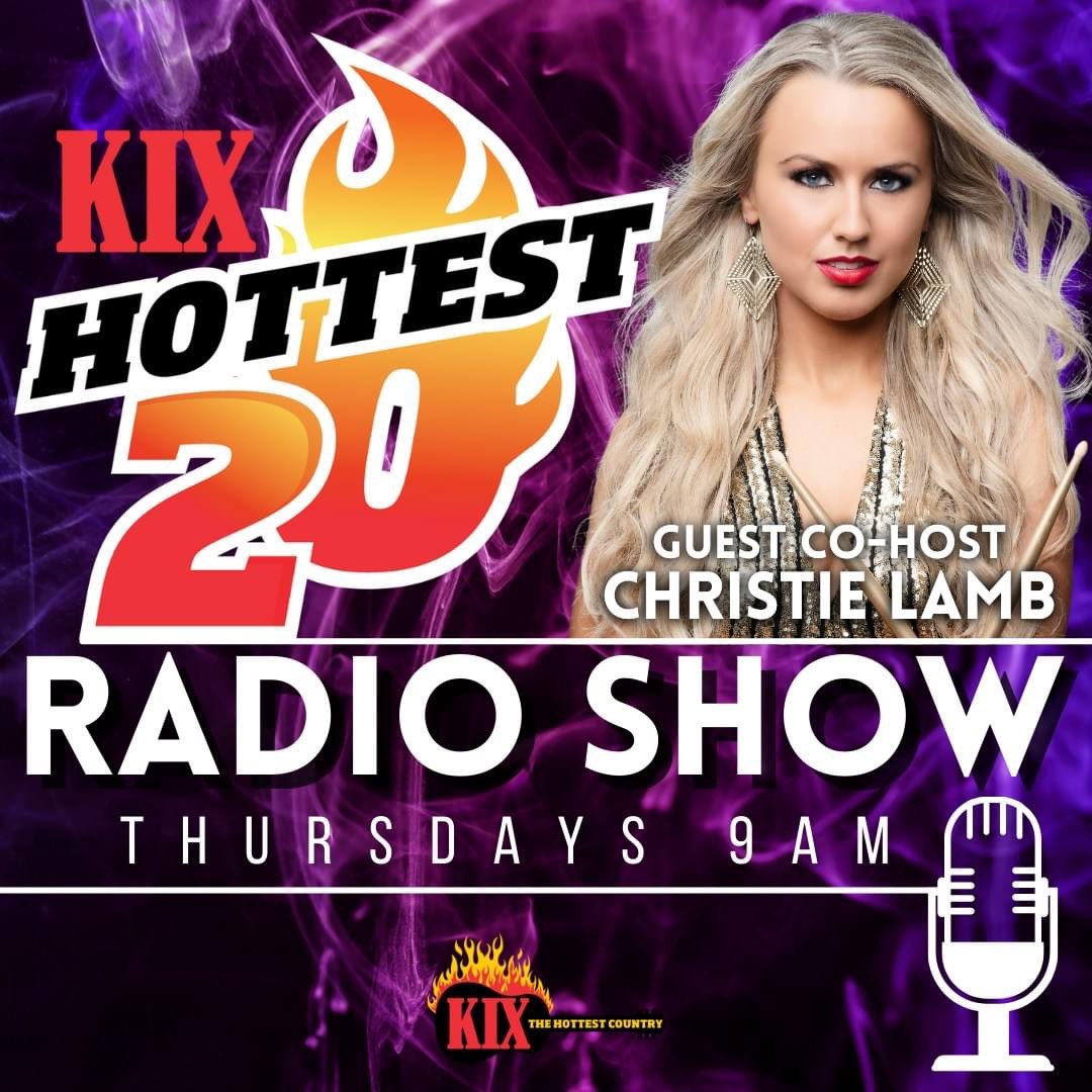 Tune into @KixCountryRadio tomorrow morning from 9 as I co-host the KIX hottest 20 radio show with Justin 🥳
Lots of fun to be had, so make sure you tune in! 🎶
Listen in via the Kix radio or iHeart Radio app 📱 
#KixCountry #CoHost #KixHottest20 #BeatOfMyOwnDrum #ChristieLamb