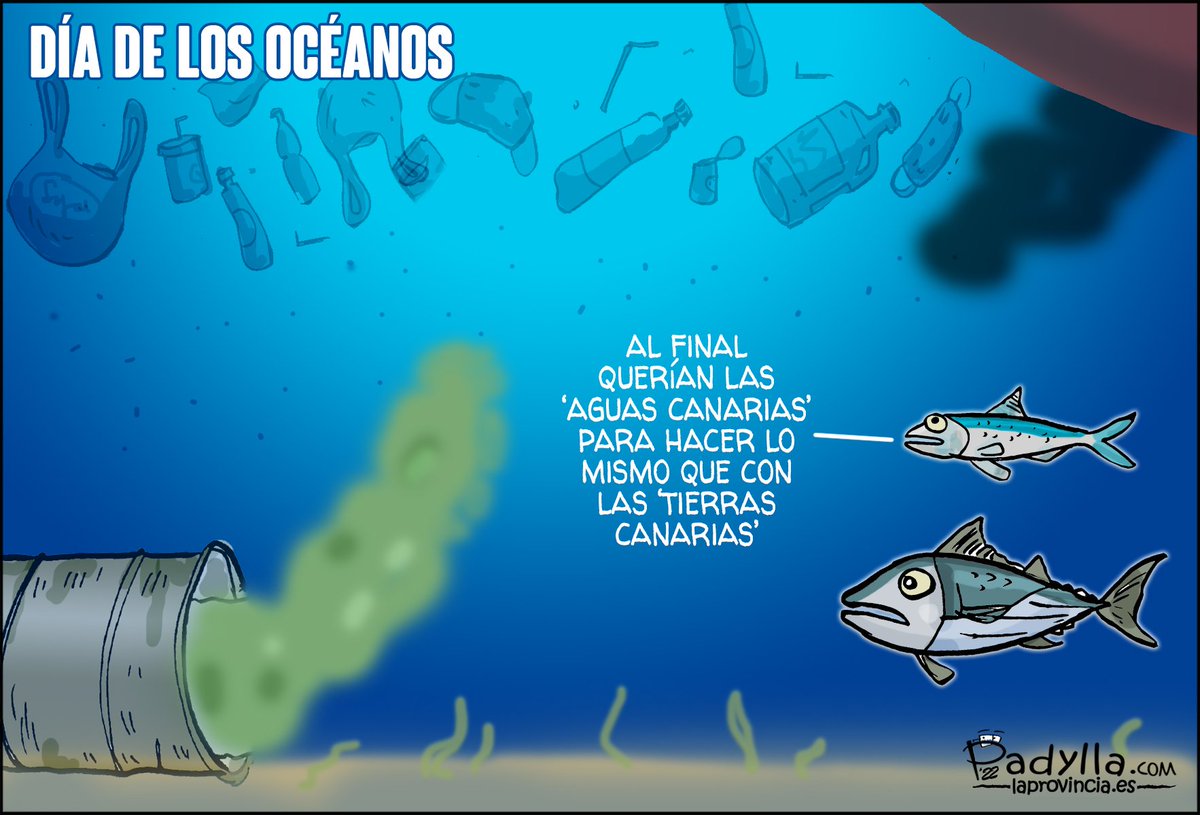 Padylla's tweet photo. Aguas Canarias en el #DiaMundialDeLosOceanos 
Hoy en @laprovincia_es y @eldia https://t.co/1Nn1Bei0Sv