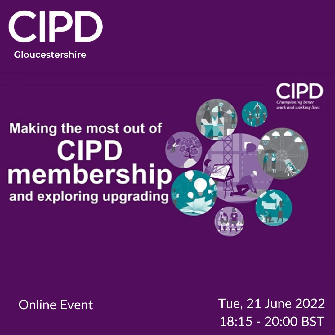 Join us on 21st June to understand more about the CIPD’s upgrading process, to discuss membership issues with senior CIPD Members, and to find out whether upgrading, and to which level, is right for you. 
eventbrite.co.uk/e/membership-u…