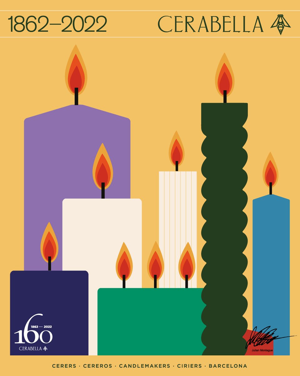 RECORDATORI
Fem 160 anys! Vine a celebrar-ho amb nosaltres!
Demà dijous, 9 de juny, a les 18:30h, hem organitzat una jornada entorn de l’espelma, en col·laboració amb el Museu del Disseny de Barcelona i en el marc de la Barcelona Design Week al Disseny Hub Barcelona.