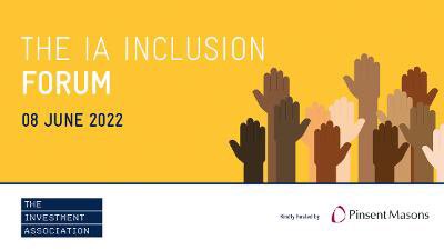 I’m delighted and excited to be speaking at <a href="/InvAssoc/">The Investment Association</a> Inclusion Forum today and look forward to discussing how we can challenge, inspire and equip senior leaders and passionate individuals to bring about meaningful change #IAInclusion22