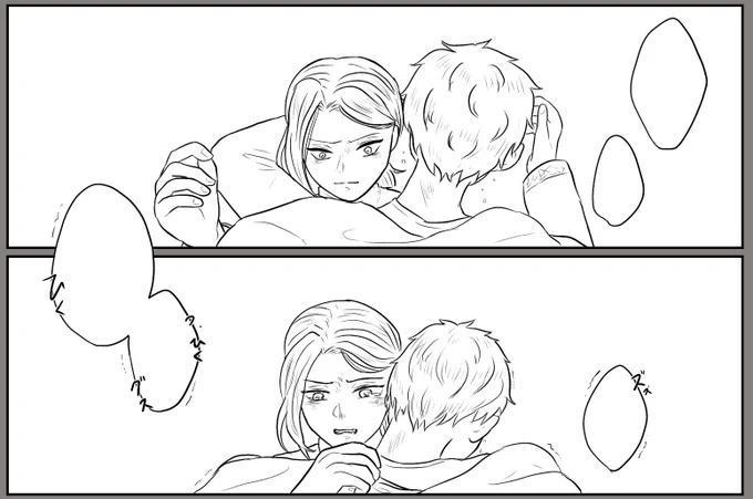 のれん進捗✍️
ちっこい🐍🦦が泣いている 