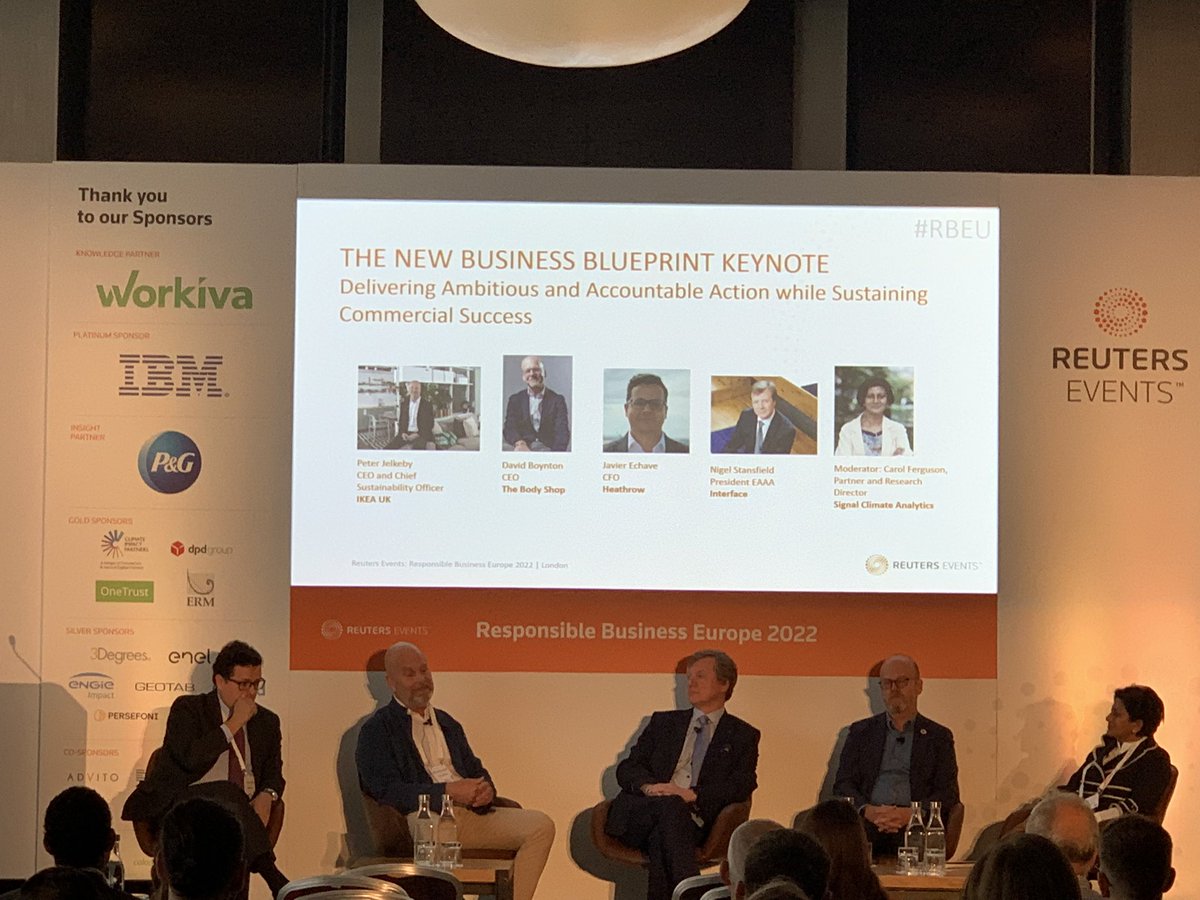 SherahBeckley's tweet photo. Great to be at the @reutersevents Responsible Business Europe 2022 with @Impact4Climate. Come talk to us during the coffee break! https://t.co/srvBmvAbbS