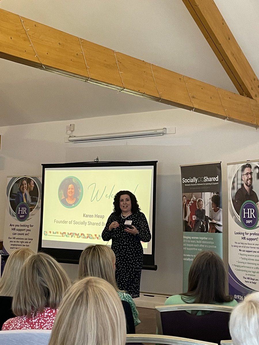 The fabulous <a href="/socially_shared/">Karen & her fab team!</a> founder Karen Heap welcoming everyone to the day. At the fabulous <a href="/DraycoteHotel/">Draycote Hotel & Whitefields Golf Club</a> #sociallyshared #womeninbusiness #networking