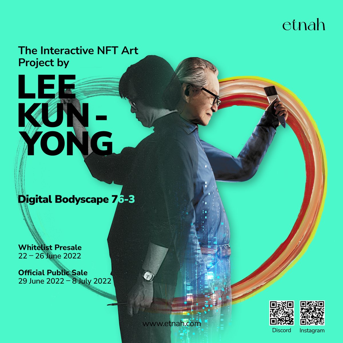 altavagroup's tweet photo. We are happy to announce that we are giving away allowlists of @ETNAH_art , a Second Skin holders exclusive privilege.💫

🖼️Featuring famous Korean artist Lee Kun-Yong <Digital Bodyscape 76-3>
⛓️Klaytn network
💰Price: 1800 Klay

Register through our discord to get allowlists😉 https://t.co/3geDdNYz5Y