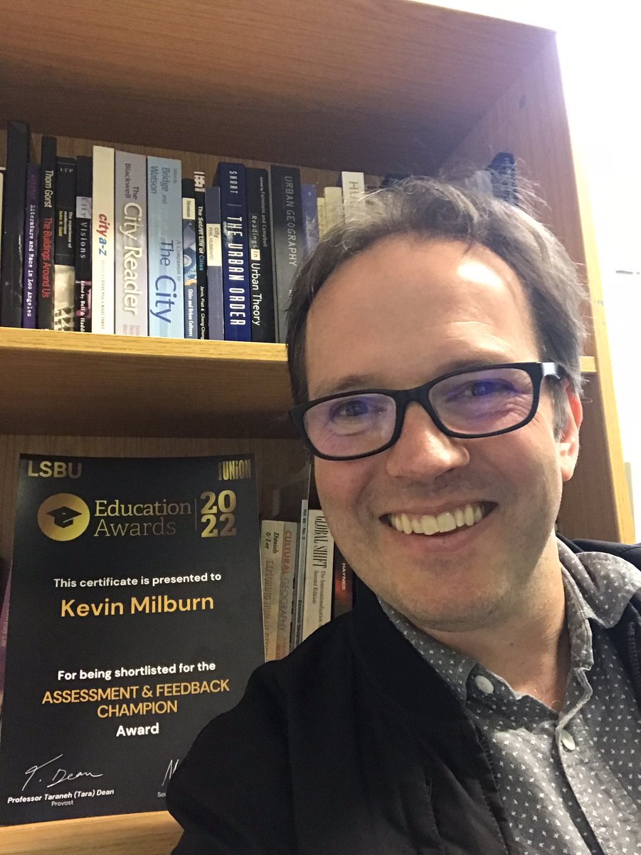 “It’s not the winning, it’s the taking part…” Thrilled to have been shortlisted for <a href="/LSBU/">London South Bank University - LSBU</a> Assessment &amp; Feedback Champion at last night’s Education Awards! A really fun event expertly run by <a href="/southbanksu_/">South Bank Students' Union</a> Great to see my <a href="/LSBU_LSS/">School of LSS</a> colleague <a href="/Drrashidaziz/">Dr Rashid Aziz</a> scooping a deserved gong!
