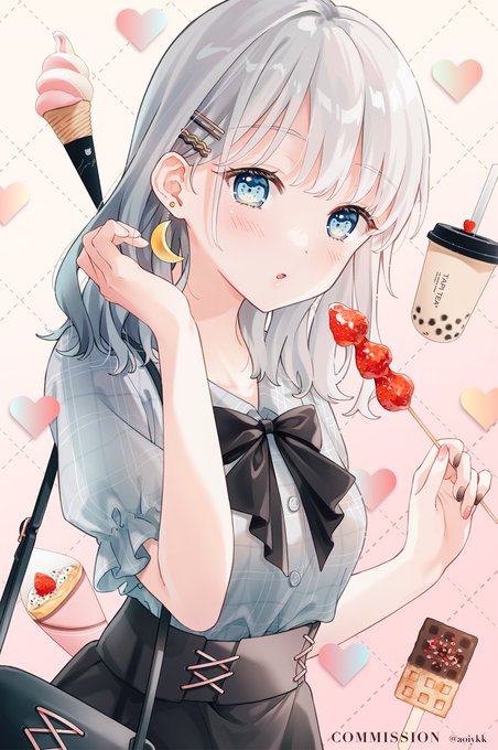 「crescent earrings」 illustration images(Latest｜RT&Fav:50)｜2pages