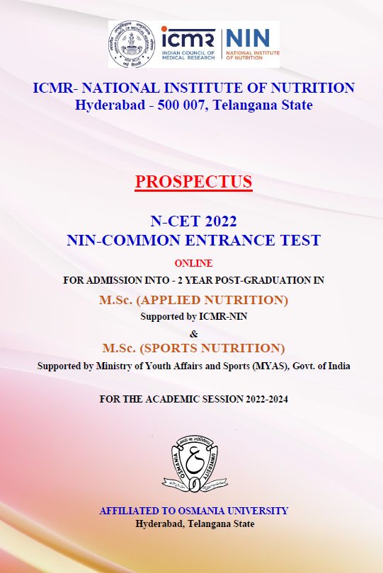 ICMRNIN's tweet image. N-CET2022 
@ICMRNIN #CommonEntranceTest for admissions in MSc (Applied Nutr) &amp;amp; MSc (Sports Nutr) supported by @IndiaSports for 2022-24 session
Notification - icmr-nin.aptonline.in/ICMRNIN/PDF/No…
Reg - icmr-nin.aptonline.in/ICMRNIN/views/…

@ICMRNIN @NINDirector @MoHFW_INDIA @PIBHyderabad @osmania1917