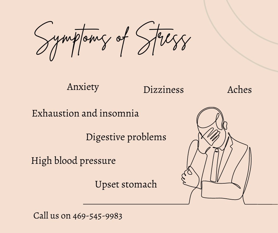 DallasClinics's tweet photo. The body’s nervous system produces instant reactions to stress; it might impact the person’s vision, heart rate, breathing, or more. 
#Health #Trending https://t.co/cHPg9enQEk