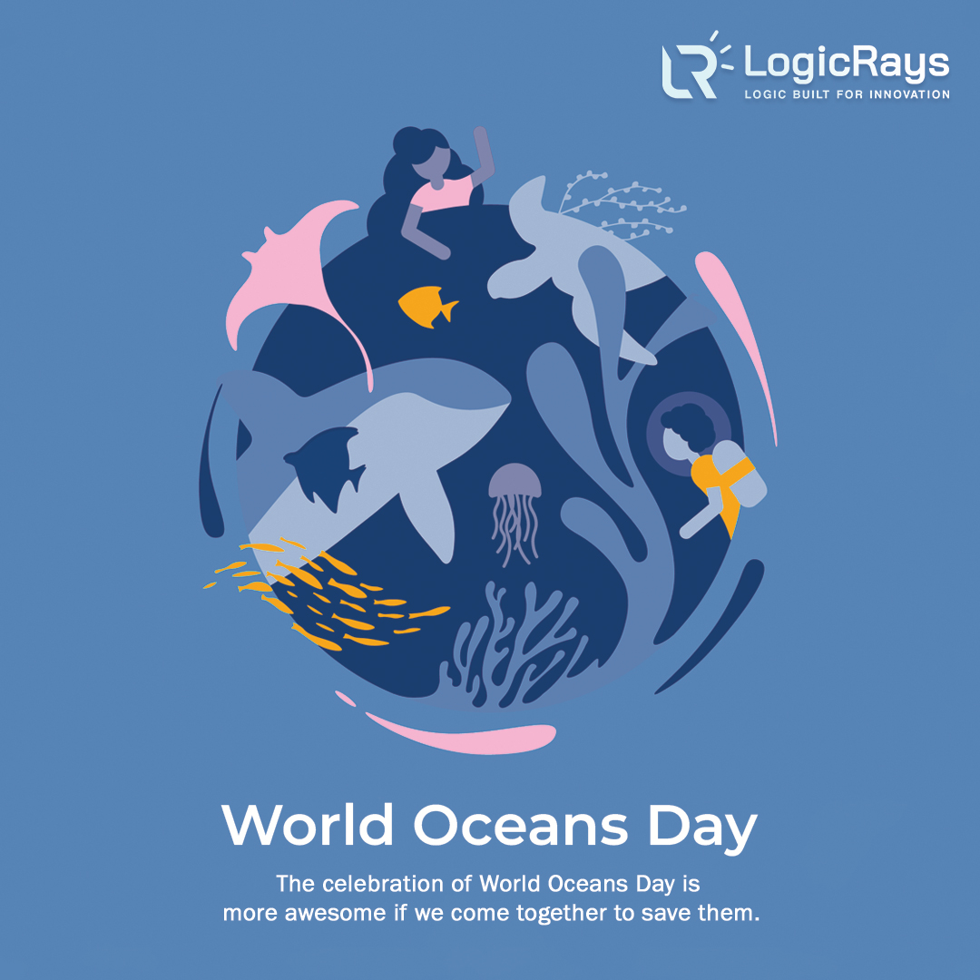 LogicRaysTech's tweet photo. The celebration of World #Oceans Day is more awesome if we come together to save them.
#worldoceansday #saveocean #LogicRays #SaveWater #oceancleanup #WorldOceansDay2022 https://t.co/AknGIKKtm6