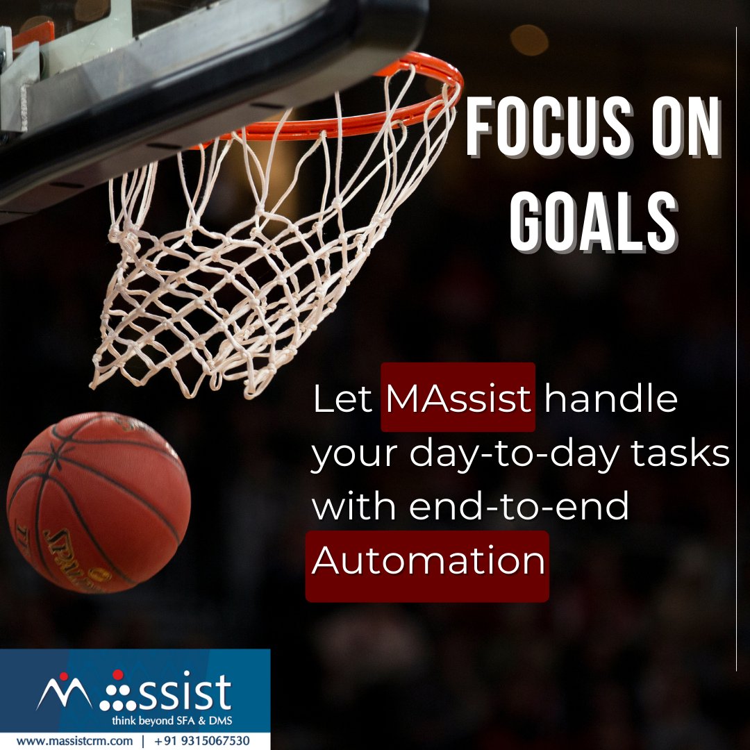 MassistCrm's tweet image. Let #MAssist help you to focus on your goals.

Take a Free Demo Now!
Visit us: massistcrm.com
Give us a call: +91 9315067530

#MAssistcrm #SFAsolutions #BaApp #DMSsolution #businessintelligence #automationtools #digitaltransformation #salesautomation #CRM #businessgrowth
