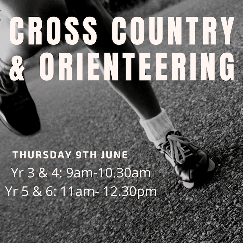 A reminder that Cross Country and Orienteering is happening tomorrow.