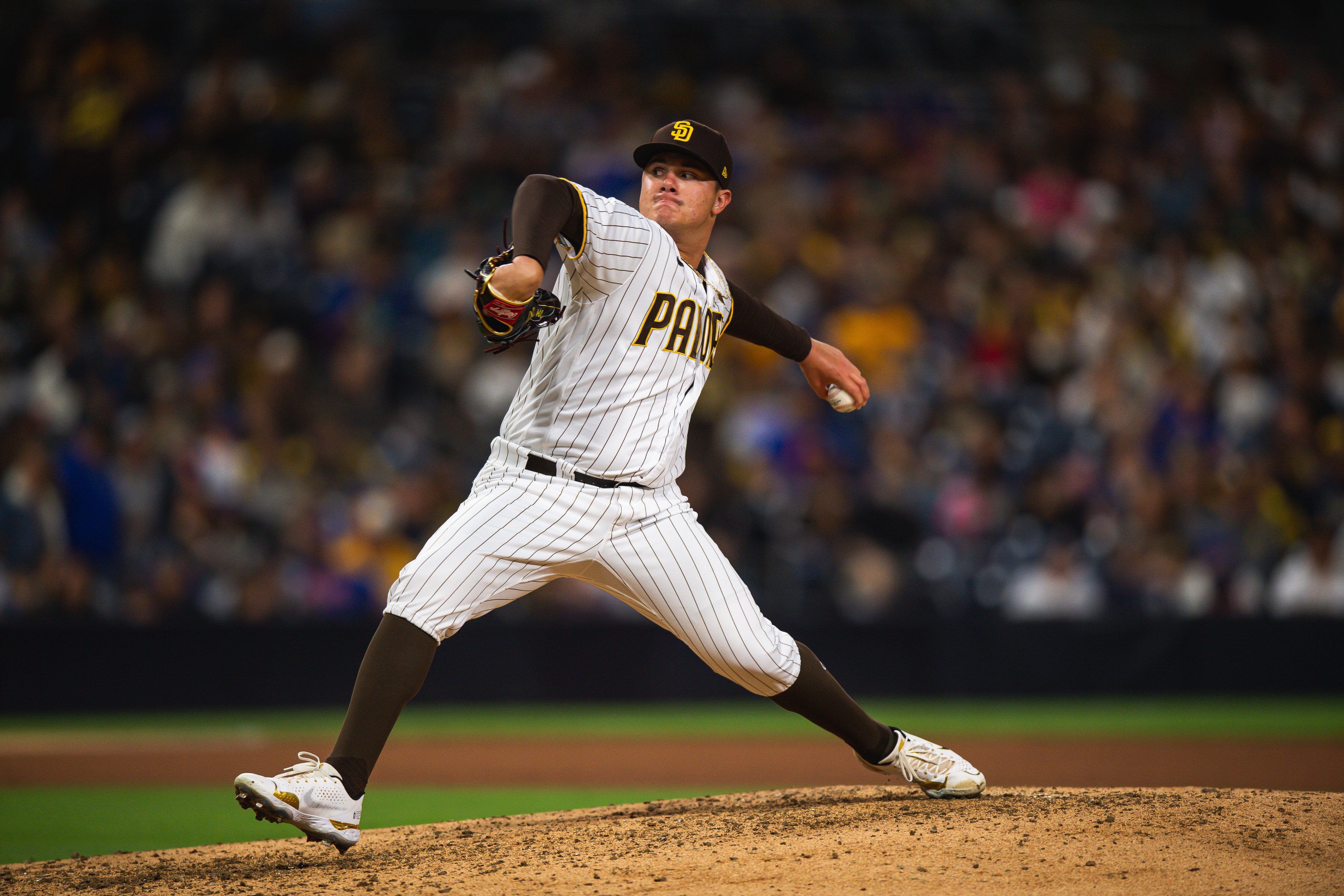 Adrian Morejon of the San Diego Padres pitches during the ninth News  Photo - Getty Images
