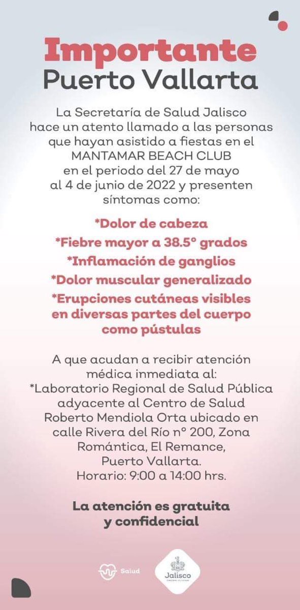 RuidoEnLaRed's tweet photo. 🚨#ÚLTIMAHORA | Confirman primer caso sospechoso de viruela de mono en Jalisco https://t.co/2Q0mWFyXqW