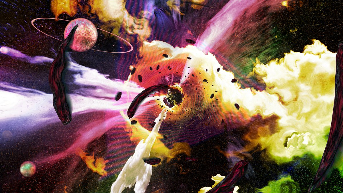 necromanteum's tweet photo. we come in peace. a singularity to some, "the warp" (immaterium, 40k) to others

#cosmicart #spaceart #digitalart #psychedelics https://t.co/RBaznjmbtP