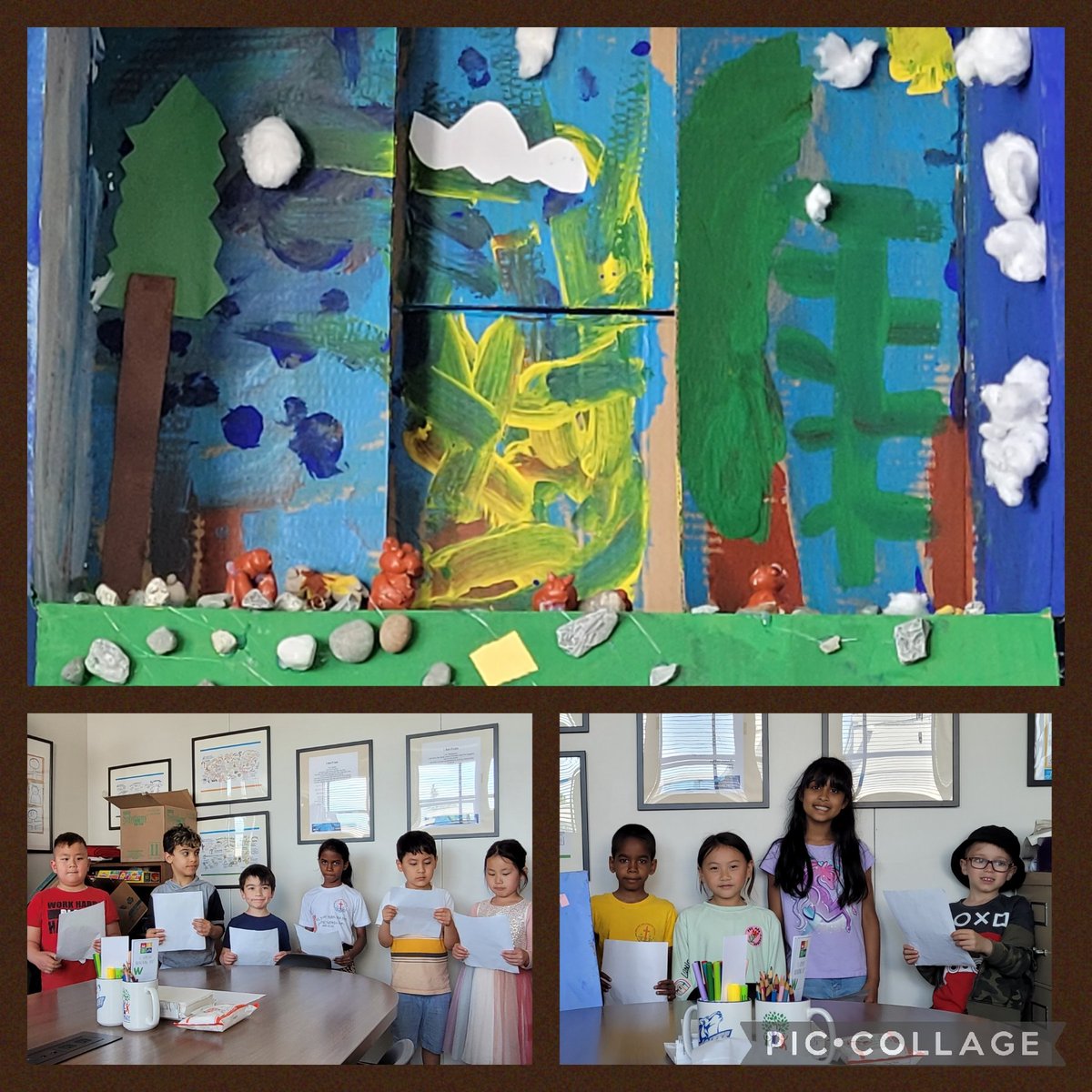 Grade 1 &amp; 2 students presenting their Great Bear Rainforest research projects today.  Learned about orcas and bears today.  Love my job!