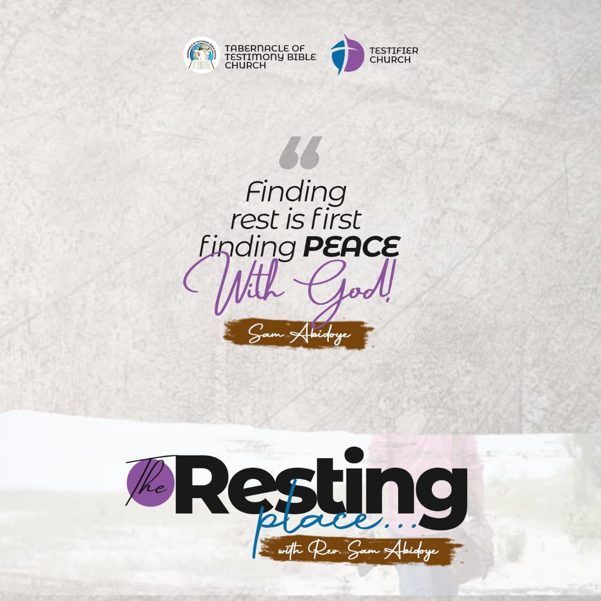 TTBCworldwide's tweet photo. “And He said, “My Presence will go with you, and I will give you rest.””
Exodus 33:14 NKJV
Have a victorious day! #Jesus #Jesusisgoingon #TheRestingPlace #HisPresence #Rest #TTBC #TestifiersChurch https://t.co/s2er7uEBYw