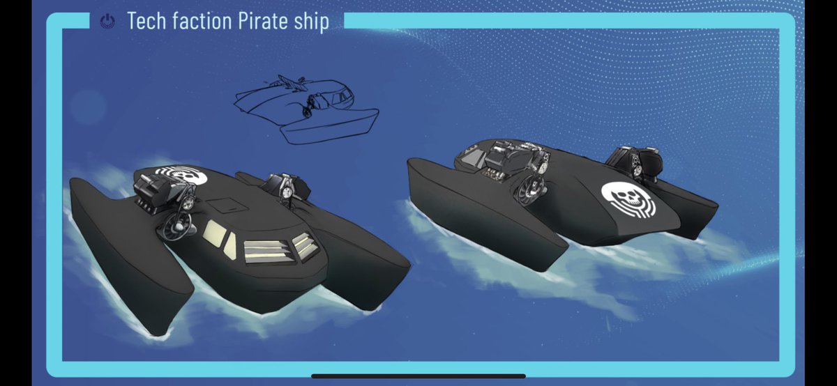 These tech faction pirate ships NFTs in cryptopia.com are so cool