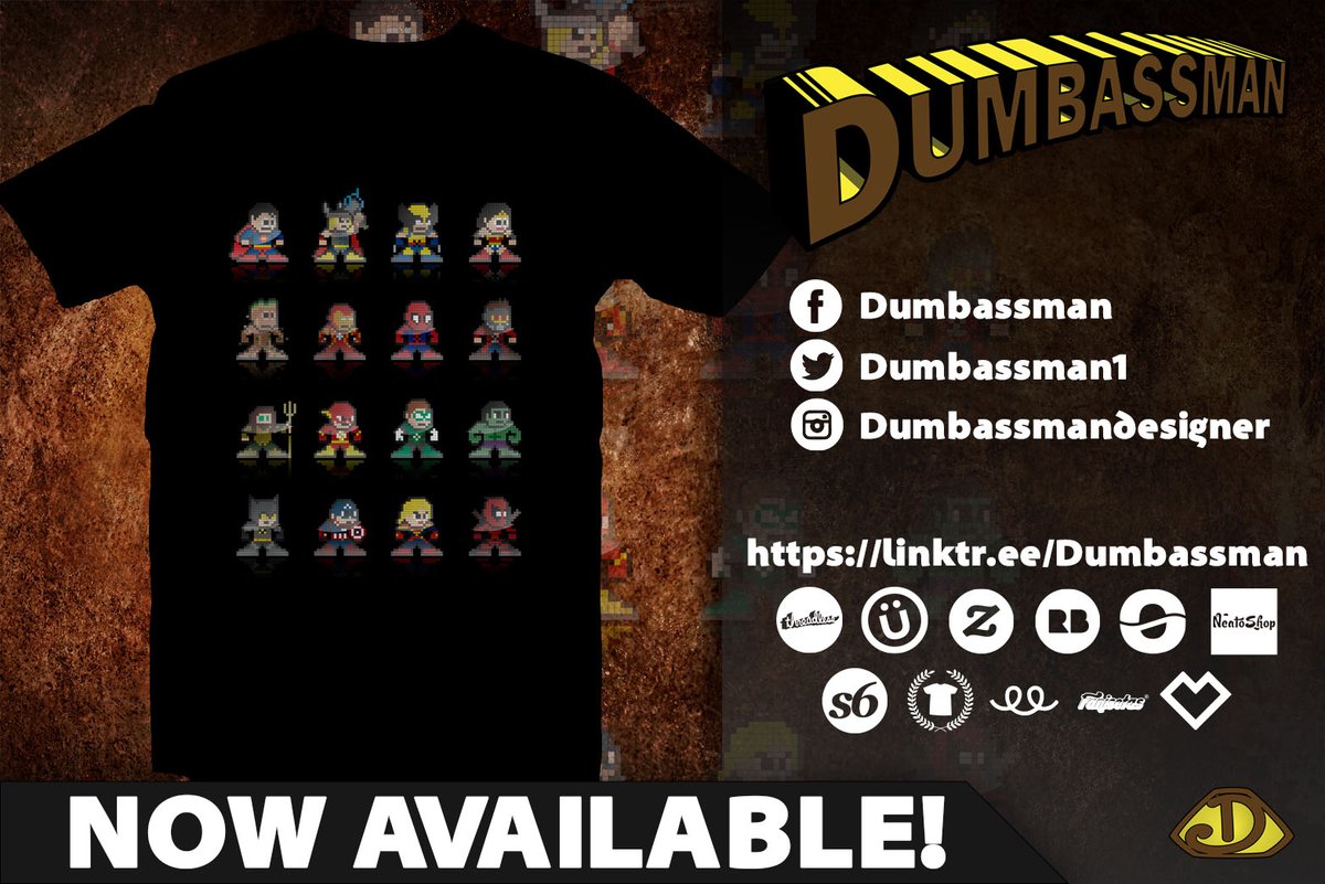 Dumbassman1's tweet photo. RT if you like my "Pixel comics" design
#tshirt #tee #tshirtoftheday #apparel #designs #geek #funny #comic #8bit #pixels #characters #original #heroes 
🔗 LINKS IN BIO! https://t.co/Dtq3CCSlAx