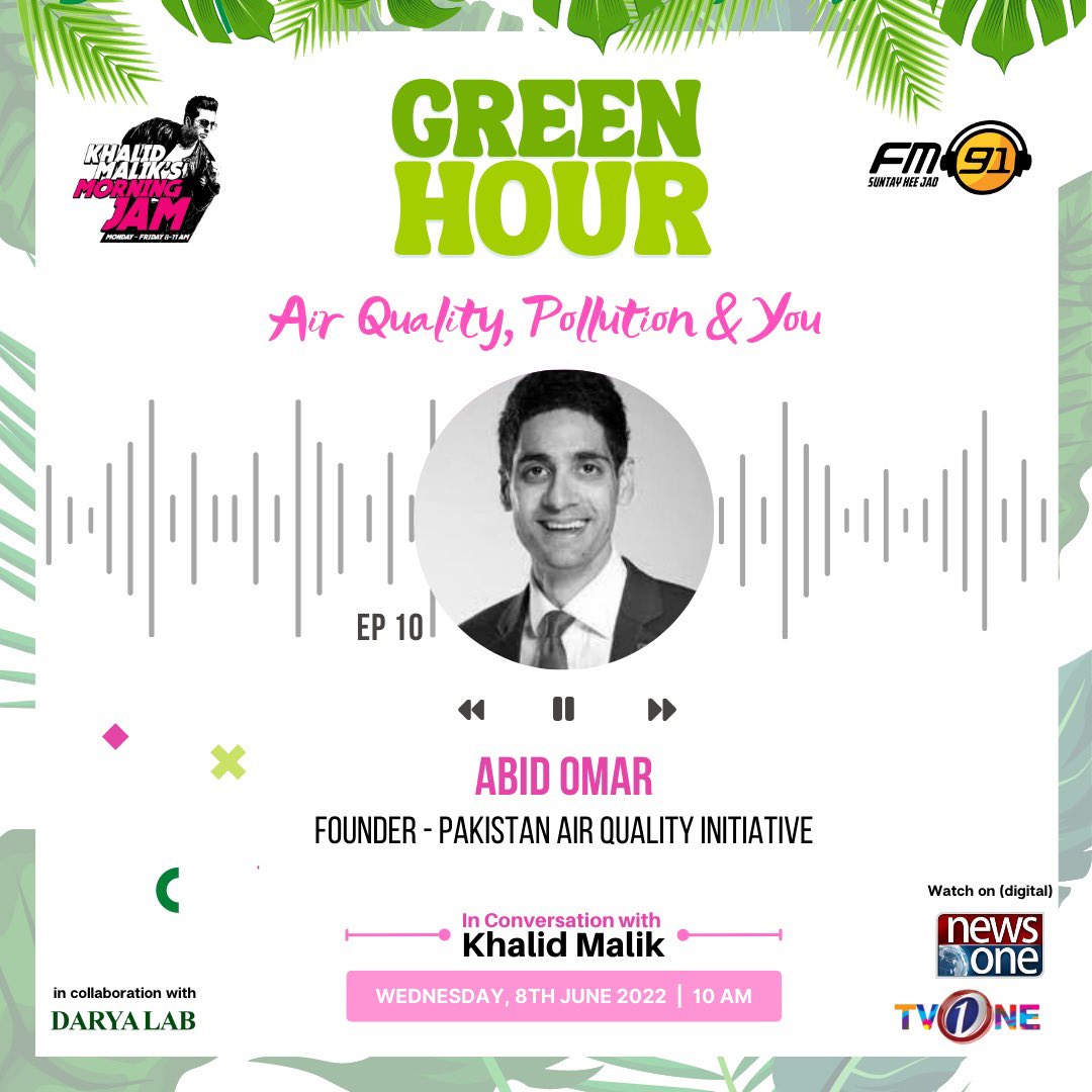 PakAirQuality's tweet photo. Speaking on #AirPollution today on rush hour radio with @khalidmalik_ on @FM91_official. Tune in with your questions for free @duramask and win a @SmartAirFilters air purifier! https://t.co/bPjRwhsruX