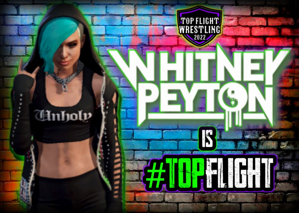 KingDGAF's tweet photo. @WhitneyPeyton I told ya I was gonna make a character of you for my WWE EFED Twitch stream haha... well here she is, I hope u like it. With that I would like to make u an official member of our @TOPFLIGHTENT  Top Flight Wrestling Family!!! #WWE2K22 #WrestlingCommunity #subnoize https://t.co/AEnByryUvp