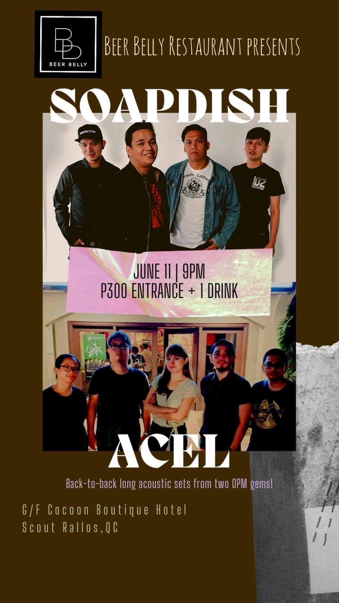 Tambay kayo sa Beer Belly Restaurant ngayong Sabado ha! 
See youuuu. 🙌🏼