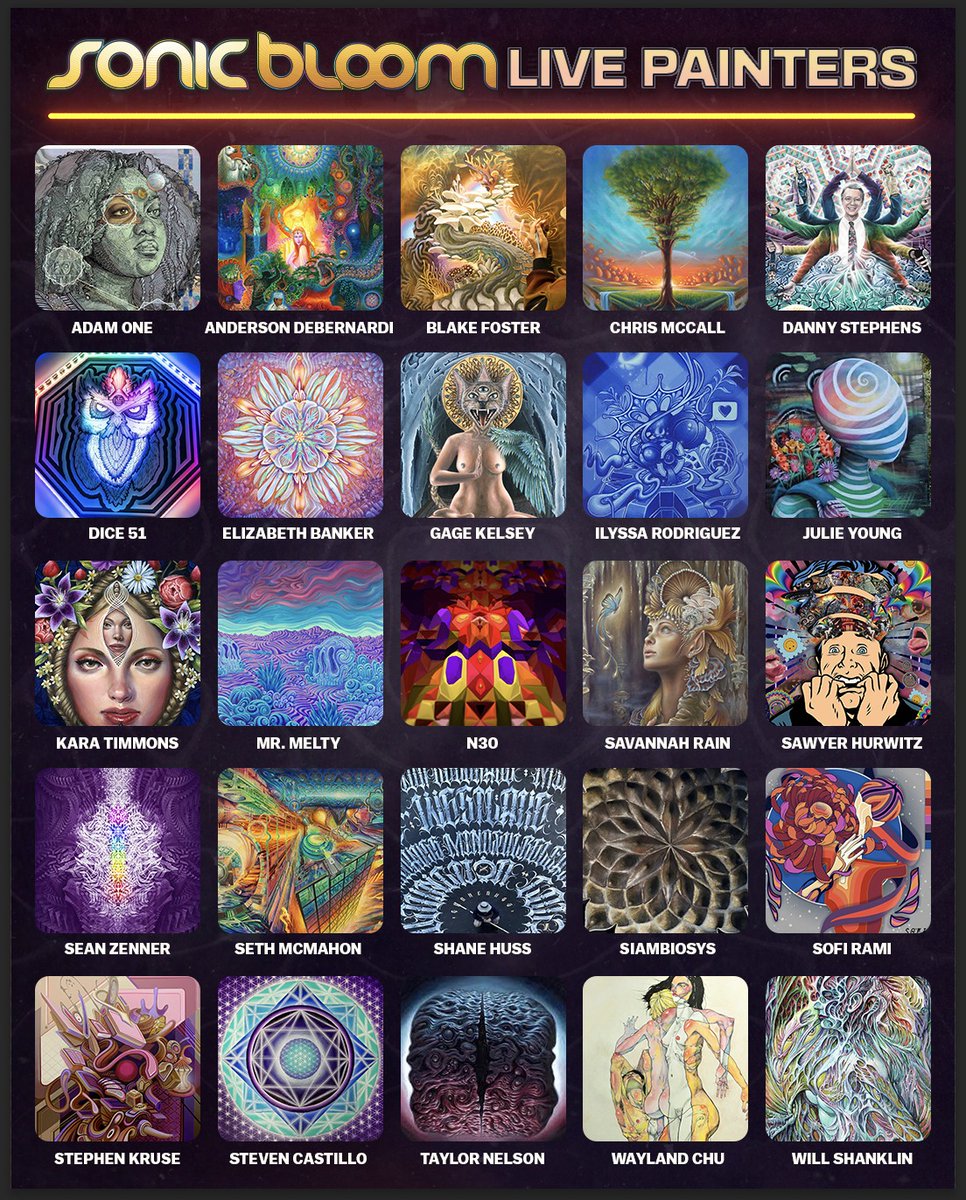 SONIC_BLOOM's tweet photo. A feat for the eyes awaits at Hummingbird Ranch! 

Preview the art of the Live Painters of #SONICBLOOM 2022: https://t.co/S29aSy9yt1 https://t.co/Rx4m9zruMV