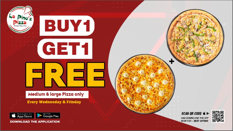La Pino'z Pizza (@lapinozpizzaind) on Twitter photo La Pino'z Pizza, Tempting and Delicious Offer Of The Day
Buy 1 Pizza and get another Pizza Absolutely Free. 1๏ธโฃโ๏ธ1๏ธโฃ
We are open & delivering ๐ต ๐๏ธ
๐๐ซ๐๐๐ซ ๐๐ง๐ฅ๐ข๐ง๐ - lapinozpizza.in/online-order
#pizzariadelivery #pizzarias #Lapinozpaneer #pizzaspecials #lapinoz #lapinozpizza La Pino'z Pizza, Tempting and Delicious Offer Of The Day
Buy 1 Pizza and get another Pizza Absolutely Free. 1๏ธโฃโ๏ธ1๏ธโฃ
We are open & delivering ๐ต ๐๏ธ
๐๐ซ๐๐๐ซ ๐๐ง๐ฅ๐ข๐ง๐ - lapinozpizza.in/online-order
#pizzariadelivery #pizzarias #Lapinozpaneer #pizzaspecials #lapinoz #lapinozpizza