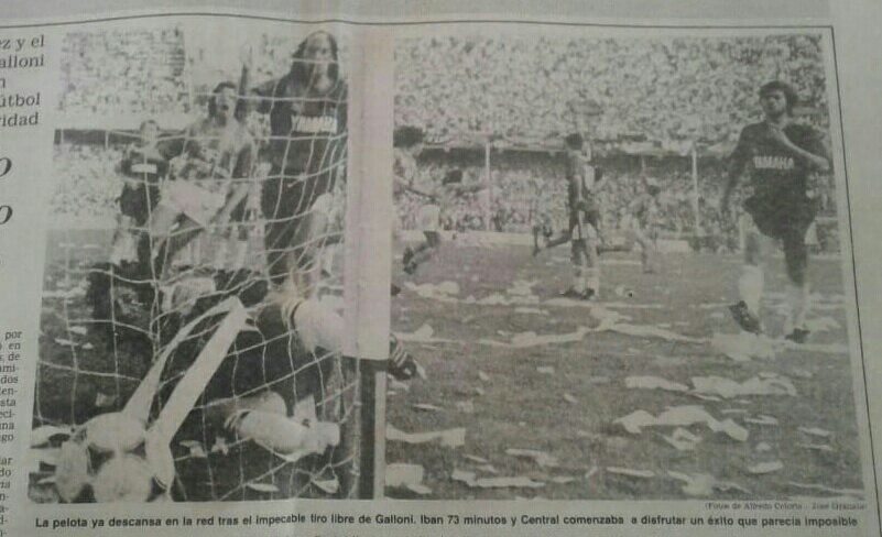 viejocasale's tweet photo. Apertura 1992. 7/10/1992. #RosarioCentral 2 - Newell's Old Boys 1. Gol de Hugo #Galloni. https://t.co/kgQy1351Ot
