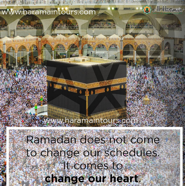 AlHaramainTours's tweet photo. Al Haramain Hajj &amp; Umrah Tours Ltd | #Ramadan Does Not Come to Change Our #Schedules. It Comes to Change Our #Heart!!!

#HajjPackages #HajjPackagesUK #UmrahPackages #UmrahPackagesUK #HajjAndUmrahPackages

Visit - https://t.co/zyfbXdwrIz

Or

Quick Call - 01254 290101 https://t.co/ZDBqGpGN1W