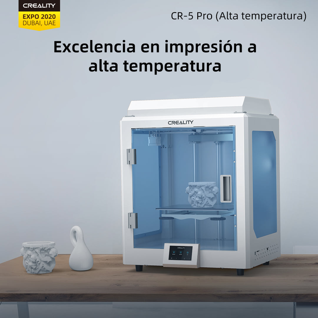 La #impresora3D CR-5 Pro H no necesita ensamblaje; su impresión es de a alta temperatura con alcances de los 300° C y el tamaño máximo de #impresión3D es 300 x 225 x 380mm.

👉 Más info de #CR5ProH aquí: creality.la/CR-5ProH 

#3DPrinter #3DPrinting #Creality3D #Creality