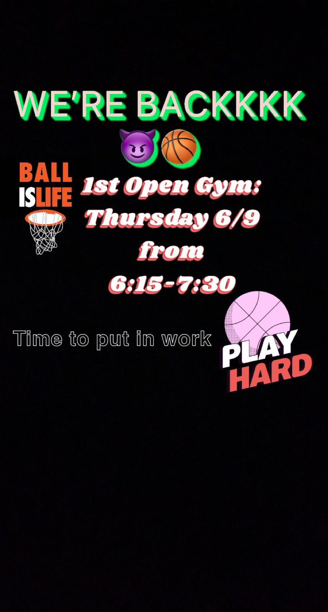 Birmingham_GGBB's tweet photo. It’s that time of year🏀☀️ https://t.co/rUaVdgxX51