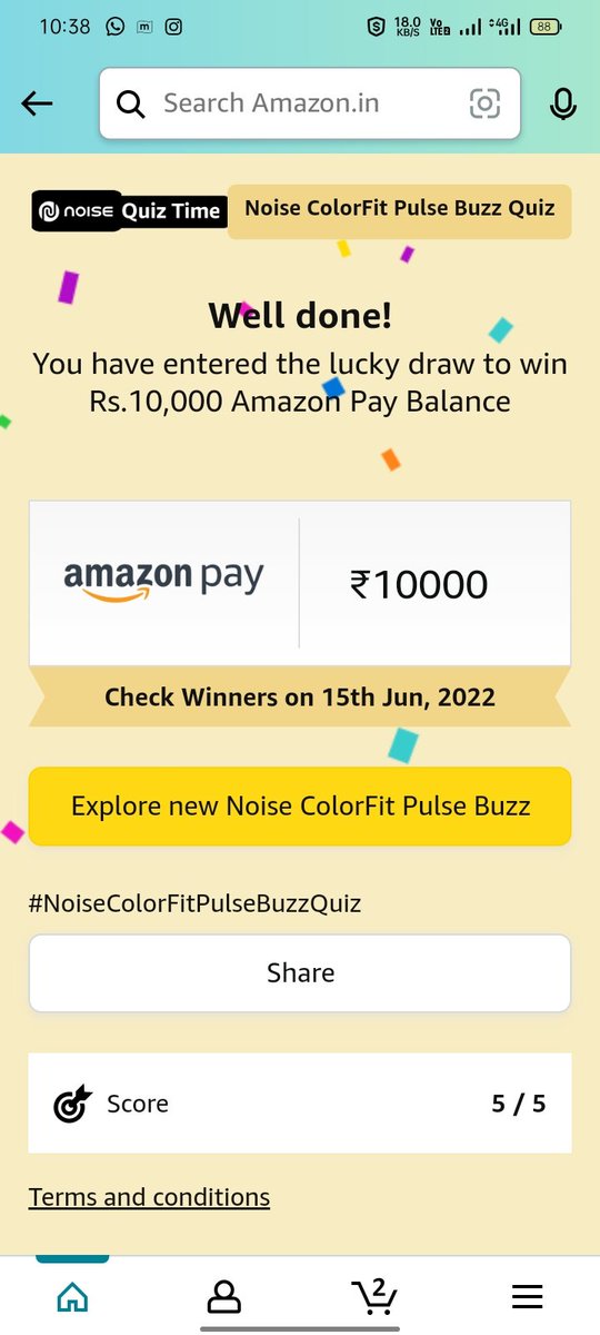 _rnab's tweet photo. @amazonIN #NoiseColorFitPulseBuzz #NoiseColorFitPulseBuzzQuiz #AmazonSpecials https://t.co/jlYFw0Q1zD