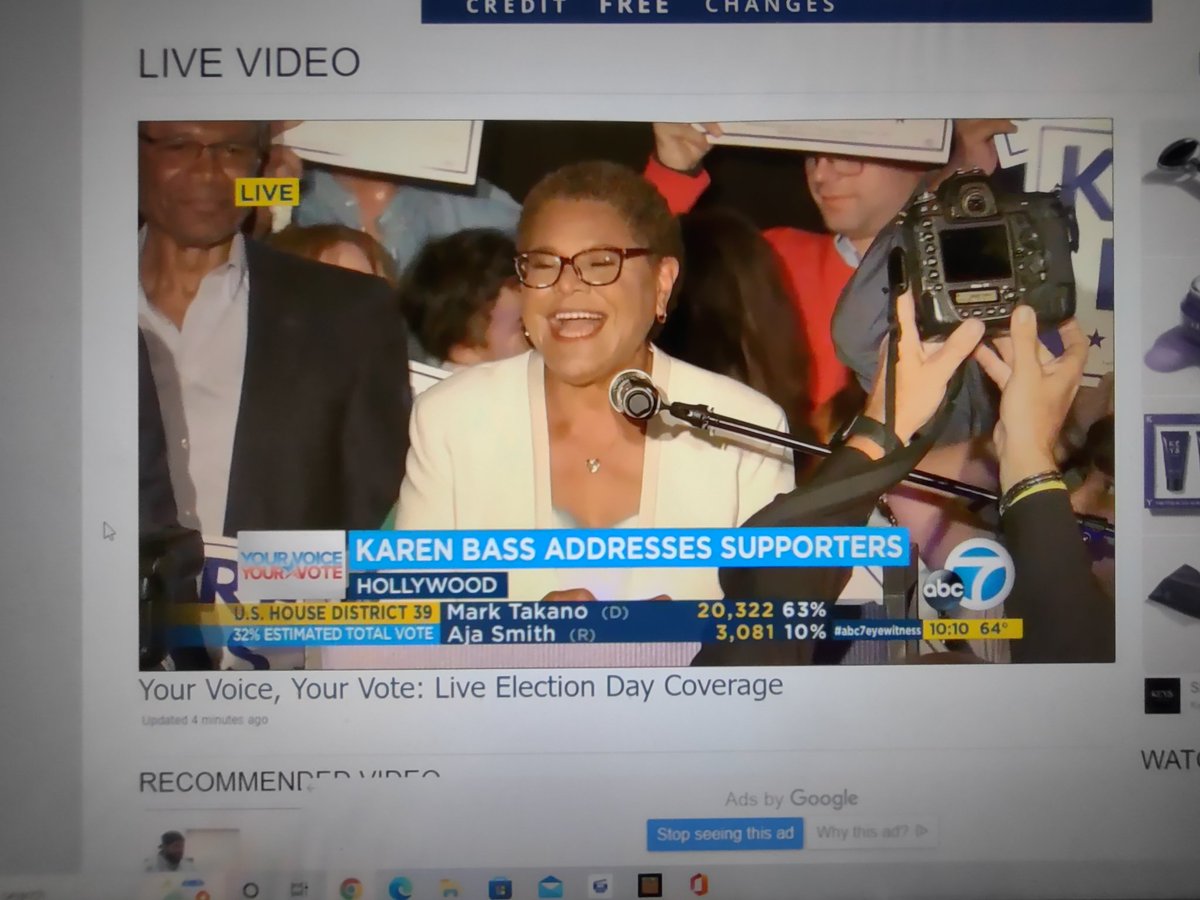 Amazing speech by future Los Angeles Mayor .@KarenBassLA my home town, $45 million in attack ad's spent by her billionaire opponent failed to stop her. Rep Bass had the people of LA on her side. Vote for Karen Bass for LA Mayor in November #KarenBassForMayor 🗳️💙🇺🇲