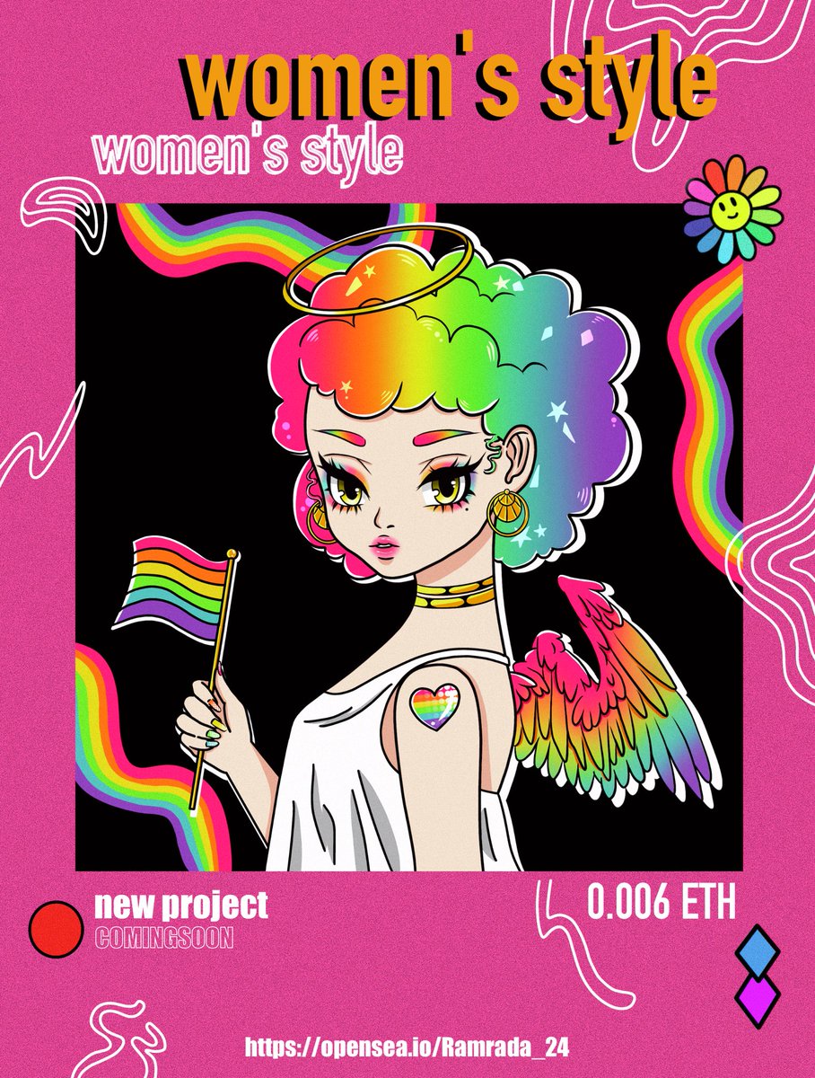 🔥 today I will leave a new collection (women's style)👩🏻‍🦰
 The style of this picture around will be in the 90s style, both colors and tones will be posted soon.
 💖✨(coming soon)🥰

👉#Opensea opensea.io/Ramrada_24
 #NFTdrops #NFTCommumity  #NFTTHAILAND
