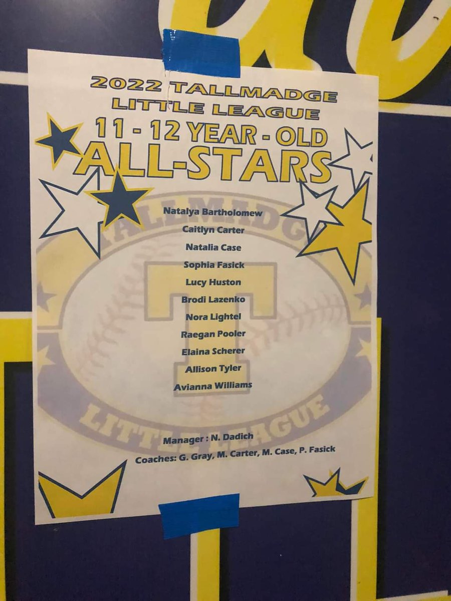 TallmadgeLL's tweet photo. Congratulations to all of our Tallmadge Littls League All Stars. Be on the look for schedules in the coming weeks.
 Let's Gooooooooooo 
@Tallmadge_BB @Tallmadge_sball https://t.co/dtc24fsgL3