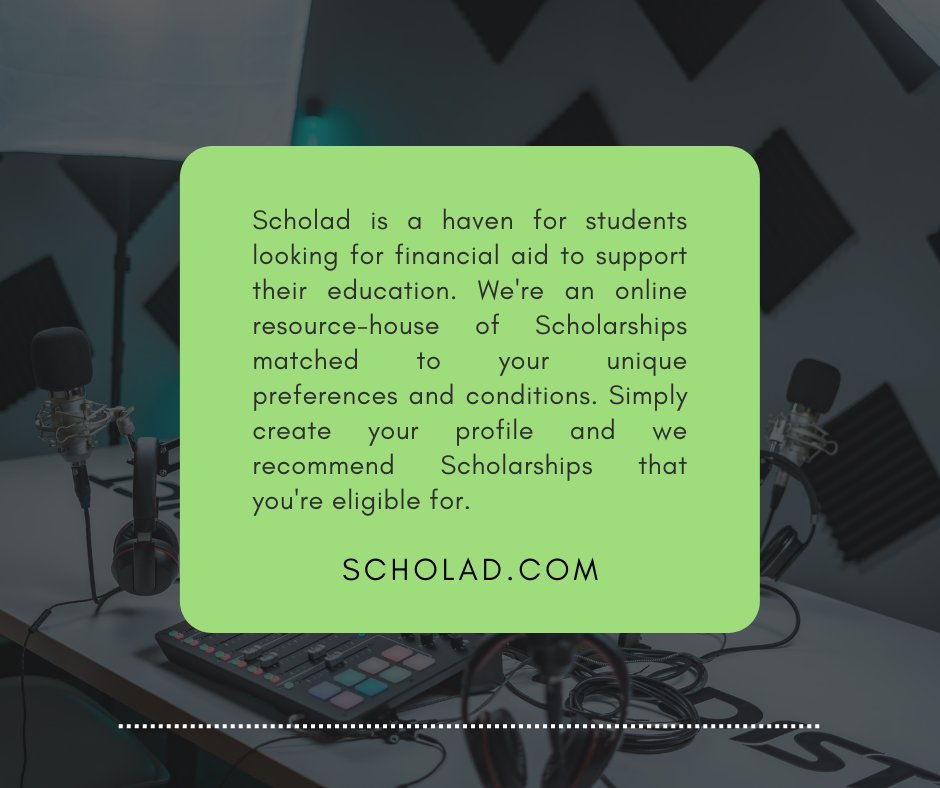 Undergraduate scholarships are intended to help students pay for their education at the undergraduate level. 
scholad.com/undergraduate.…
#Scholad #scholarshipIndia #Scholarship #onlinescholarship #scholarshipportal #india #student
#ScholarshipMatch
#Findscholarship