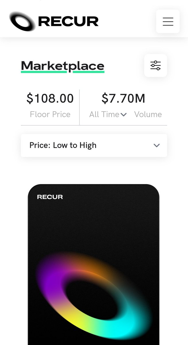RecurFans's tweet photo. 🎯Analysis @RecurFans : 06/08/2022

💸Floor Price : 108💲
📈Volume : 7,7 M 💸
🎯Market Cap : 70 M💲

Get your #recur pass now  
@RecurForever Marketplace is here 
https://t.co/OWBL2b9kAN

#nfts #nftart #NFTCommunity #NFTCommumity #recur #recurfans  #veve #ECOmi #vevefam #NFTs https://t.co/vi1u5t3e32